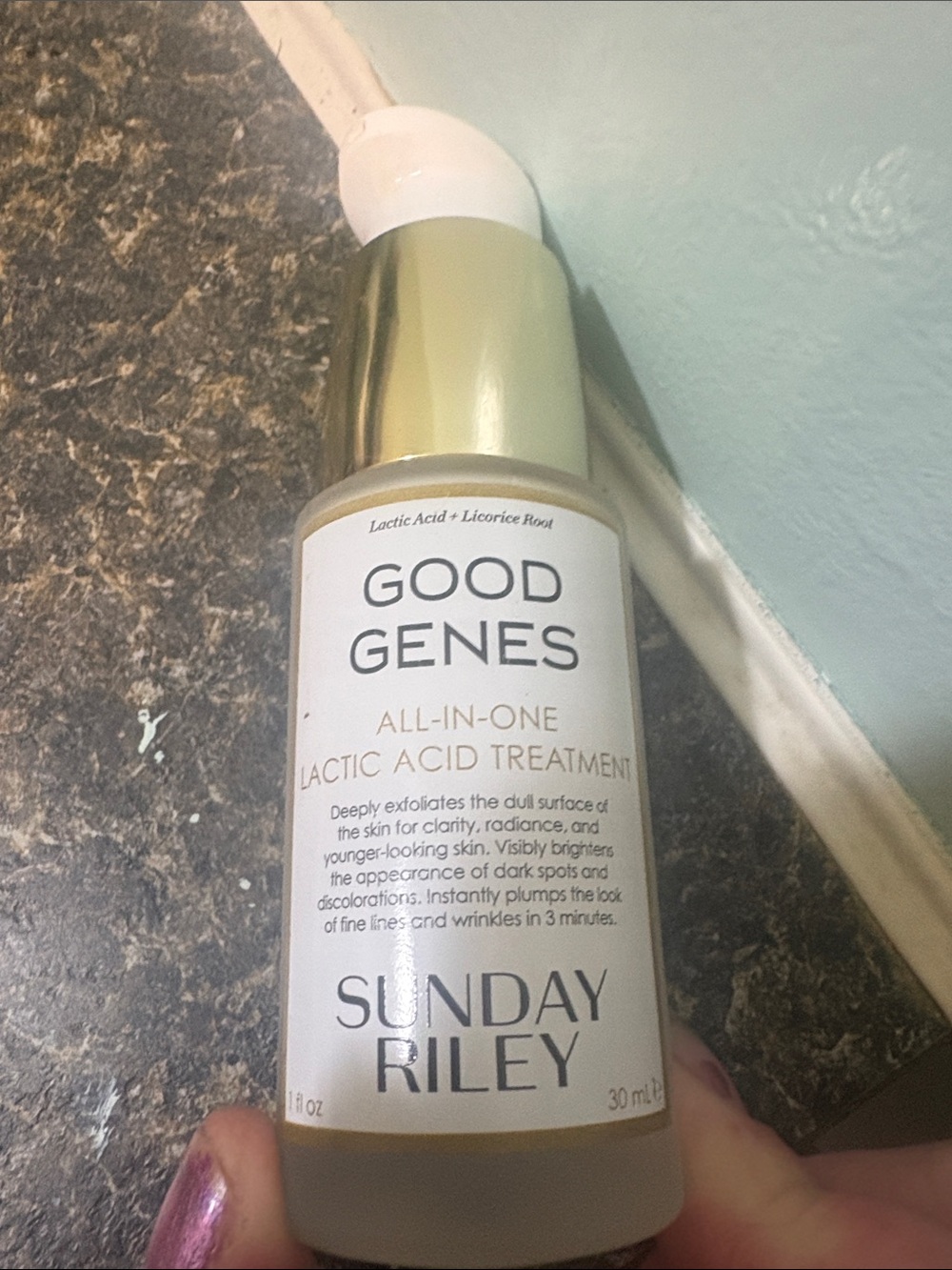 Sunday Riley Good Genes Lactic Acid Treatment — White & Gold